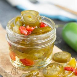 Candied Sweet Heat Pickled Jalapeno Recipe is a tasty combination of sweet, savory, and hot flavors.
