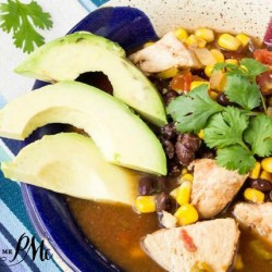 Healthy Slow Cooker Tex Mex Chicken Soup