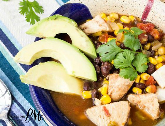 Healthy Slow Cooker Tex Mex Chicken Soup