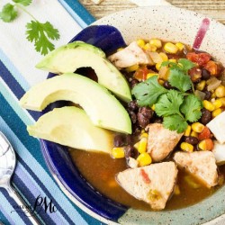 Healthy Slow Cooker Tex Mex Chicken Soup