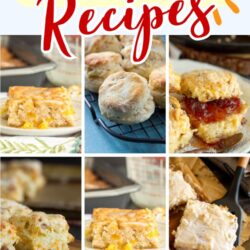 A collage of various biscuits, some with fillings or toppings, with the text "25+ Best Biscuit Recipes" at the top highlighting a tempting selection of the best biscuit recipes. A website link "callmepmc.com" appears at the bottom.