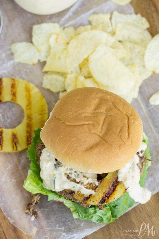 Hawaiian Pineapple Turkey Burger