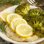 Baked Lemon Rosemary Chicken and Broccoli is a quick, healthy dinner recipe for busy weeknights.