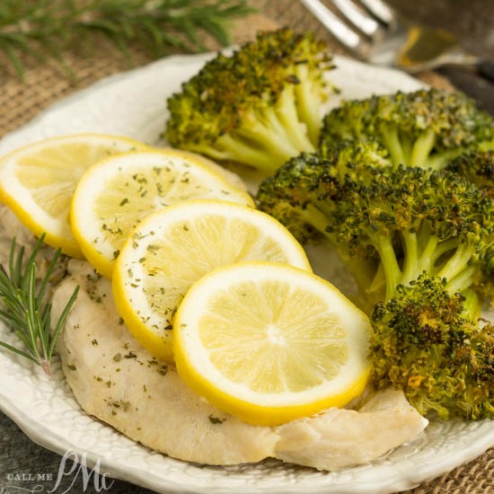 Baked Lemon Rosemary Chicken and Broccoli