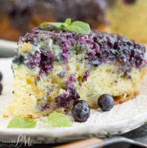 Homemade Blueberry Upside-down Cake