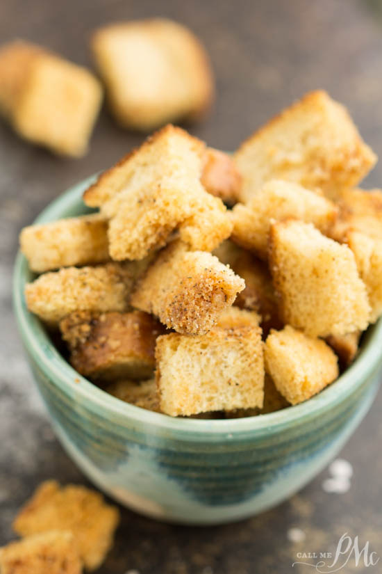 I'm going to show you How to Make Homemade Croutons! Homemade Croutons will take a salad from average to extraordinary!