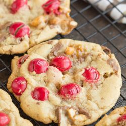 Peanut Butter M&M Snickers Cookies