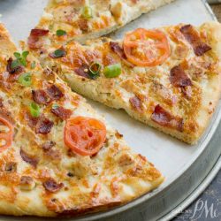 Ranch Sauce Pizza with Chicken and Bacon