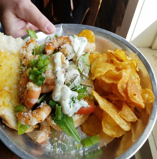 Shrimp sandwich