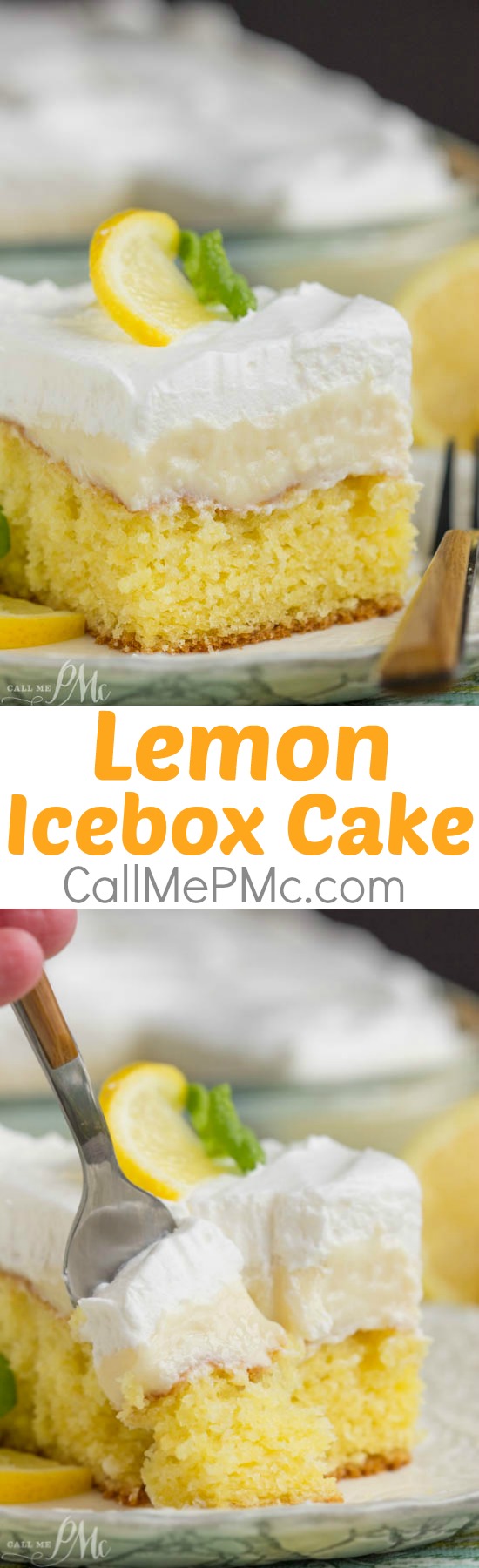 Lemon Icebox Cake was inspired by the classic pie, this silky, refrigerated cake has the popular filling made with lemon juice and sweet condensed milk. It's the perfect marriage of tangy, tart lemon filling and buttery cake and crowned with fluffy whipped cream.