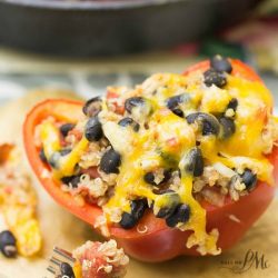 Southwestern Quinoa Stuffed Bell Peppers