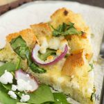 Spinach Goat Cheese Strata