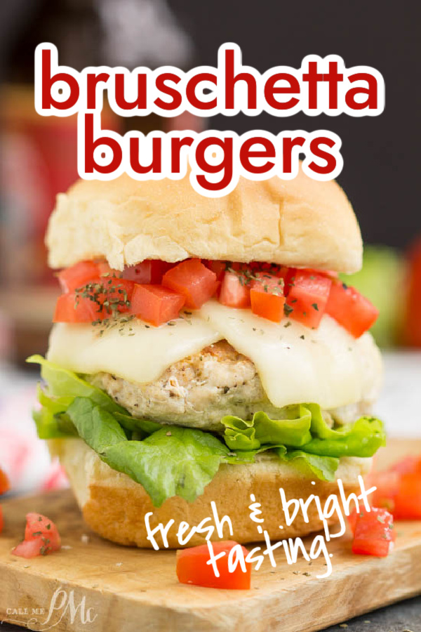 Bruschetta Turkey Burger Sliders