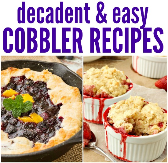 collage of cobblers