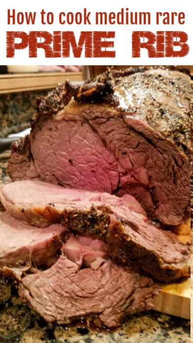 Perfect Medium Rare Oven Roasted Prime Rib