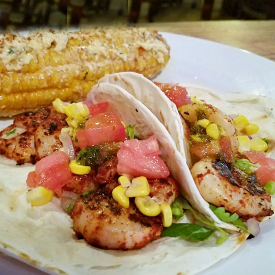 Local Eats | Where to Eat in Tupelo MS Blue Canoe Shrimp Tacos Mexican street corn