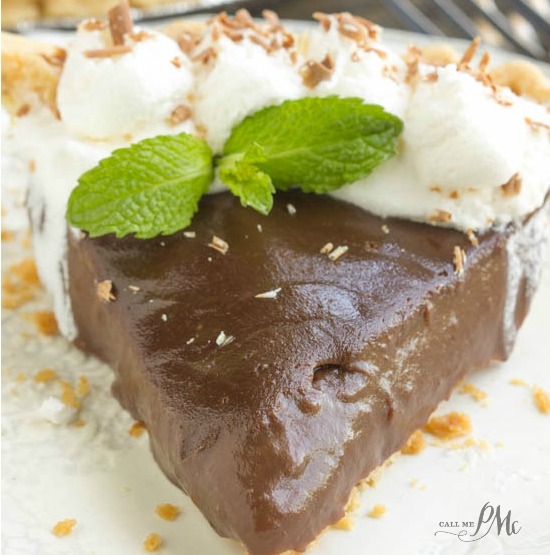 MAMA’S FAMOUS FROM SCRATCH CHOCOLATE PUDDING PIE