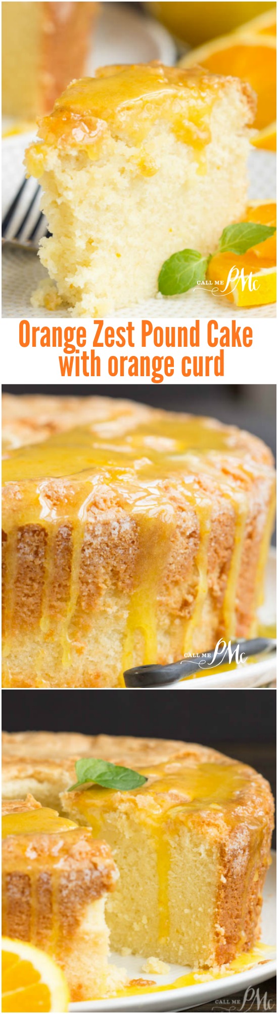 Scratch-made Orange Zest Pound Cake 