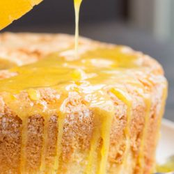 Scratch-made Orange Zest Pound Cake with Orange Curd is buttery and soft with a light citrus flavor. The Orange Curd is luscious, sweet, slightly tart, and adds just enough zing to the cake. This recipe combo is dessert heaven.