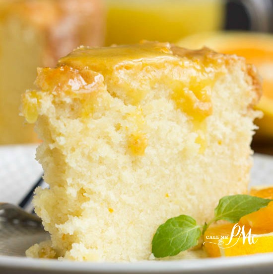 Scratch-made Orange Zest Pound Cake with Orange Curd