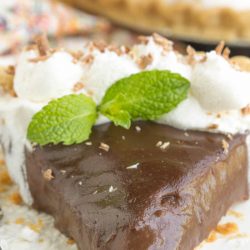 Mama's Famous From Scratch Chocolate Pudding Pie is silky, luscious, and velvety. This classic recipe is super easy and can be made in less than 30 minutes.