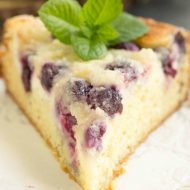 Streusel Topped Blueberry Cream Cheese Coffee Cak