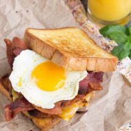 Boy Scout Campout Bacon Hash Brown Breakfast Sandwich
