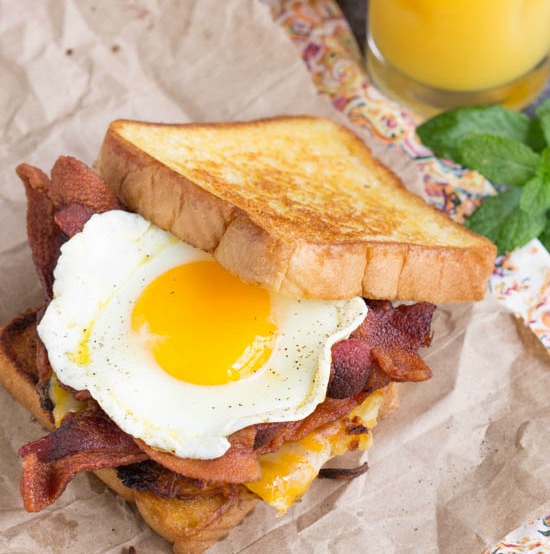 Boy Scout Campout Bacon Hash Brown Breakfast Sandwich