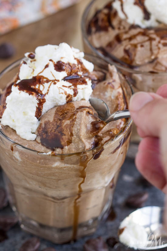 Homemade Chocolate Mousse with Cocoa Powder and Whipping Cream