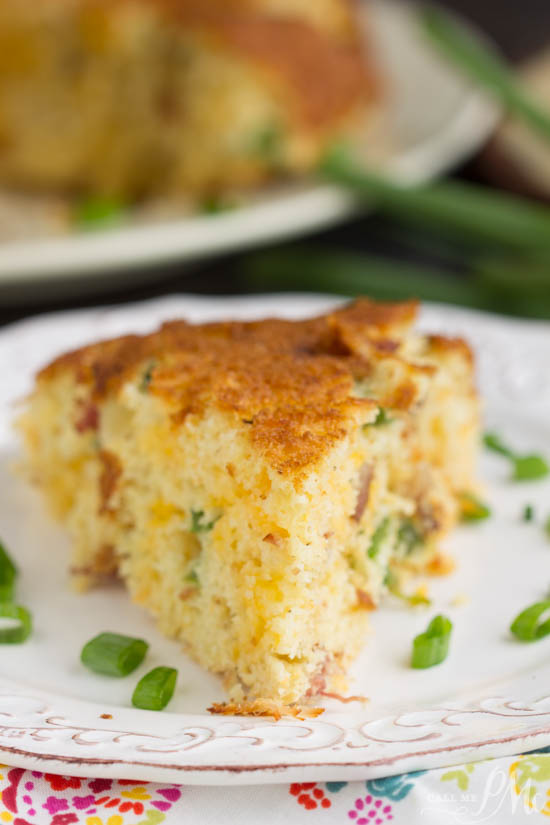 Cornbread recipe. Slightly sweet and savory, Southern Cheesy Jalapeno Bacon Skillet Cornbread, is full of smokey bacon, spicy jalapenos, and creamy cheese. Alone or as a side, this cornbread recipe is so good!