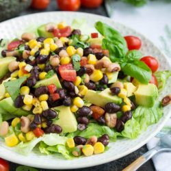 Avocado black eyed pea salad