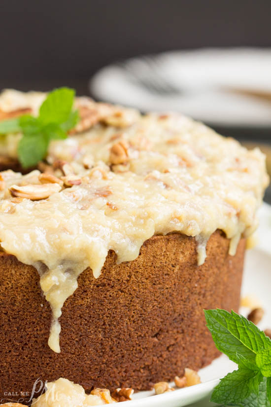 Recipe. Dessert. Not your traditional German Chocolate Cake, my German Chocolate Pound Cake with Coconut Pecan Frosting recipe is full of rich chocolate then topped with a sweetened coconut and toasted pecan icing. German Chocolate Cake