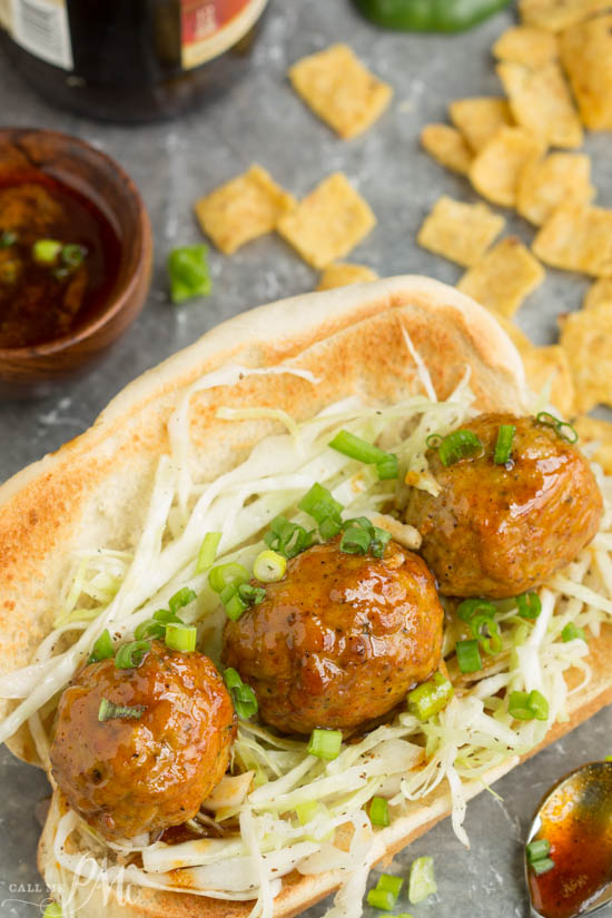 Nashville Hot Chicken Meatball Sandwich 