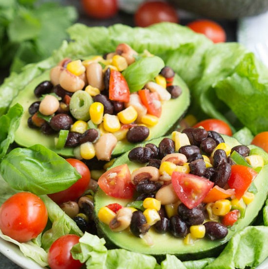 black eyed pea salad stuffed avocados s