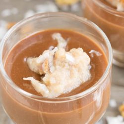 German Chocolate Homemade Pudding