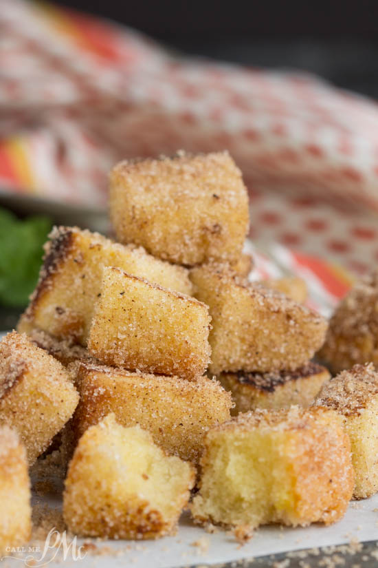 Pumpkin Spice Pound Cake Churros buttery soft inside with toasted sides covered in sugar and pumpkin spice. This recipe is the perfect dessert bite.