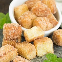 Pound Cake Churro Cubes are simple, bite-sized dessert treats that are fun to make and delicious to eat!