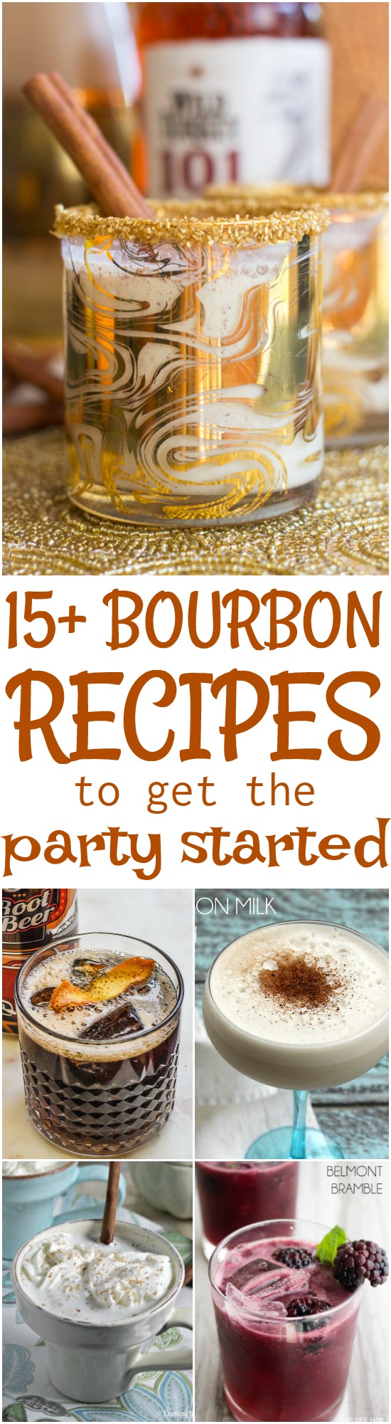 Bourbon definitely has a time and place and with a little experimentation will become one of your go-to cocktails. I collected 15+ Bourbon Cocktail Recipes to get the Party Started for you to try.