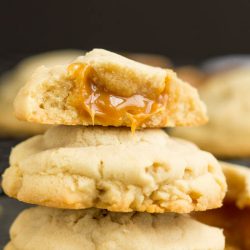 Caramel Stuffed Sugar Cookies