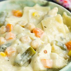 Chicken Pot Pie Lasagna Soup Recipe is an easy one-pot soup recipe your entire family will love! 