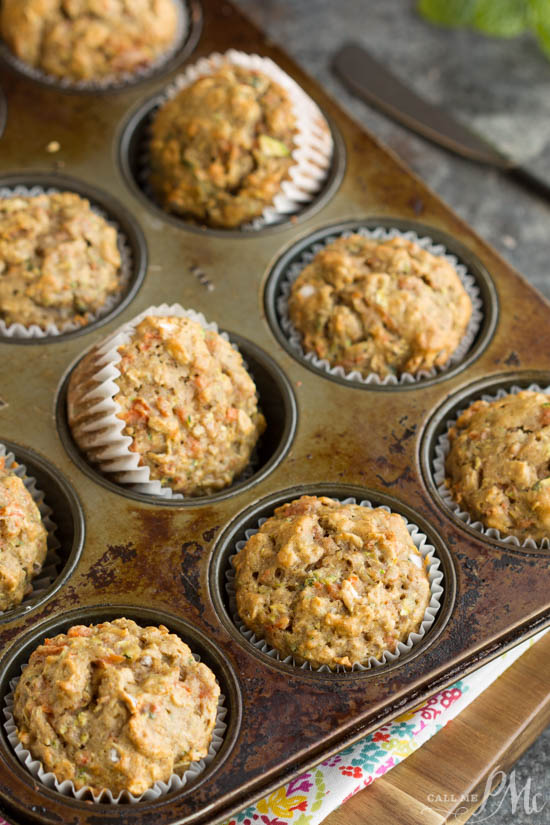 Super Healthy Muffins Recipe, aka Wonder Woman Muffins, loaded vegetables , great grab & go, freeze well. Dates, carrots, zucchini, no sugar Healthy Pre-race Muffins