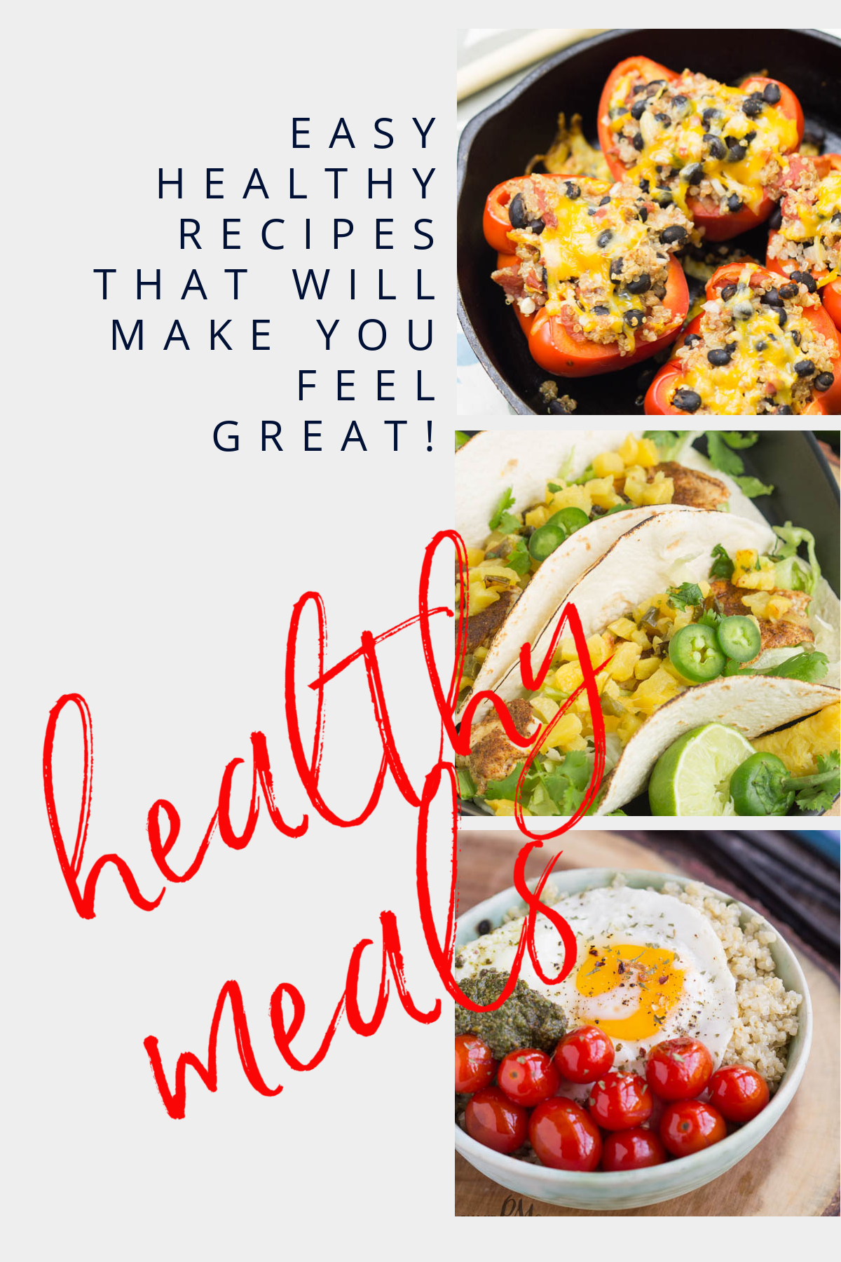 17 Easy Healthy Meals that Will Make You Feel Great -  Start your year with healthy deliciousness with my roundup!
