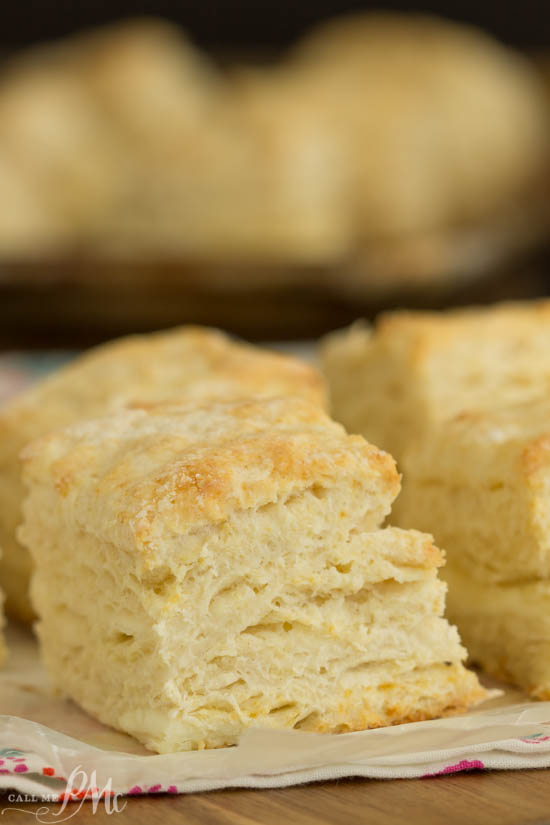 Fluffy and tender Cream Cheese Buttermilk Biscuits are made with butter, cream cheese, and buttermilk. Bake up a batch of this homemade biscuit recipe, they're easy and tasty! #biscuits #breakfast #brunch #bread #Southernfood Buttermilk Biscuits