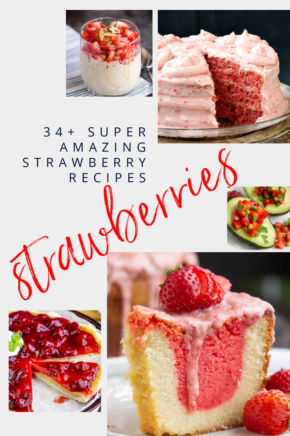 Big, bright, beautiful strawberries are featured in this recipe roundup.