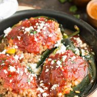 Home-style Meatloaf Stuffed Poblanos