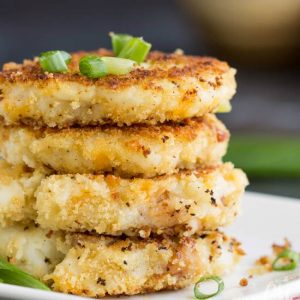 Leftover Loaded Mashed Potato Pancakes