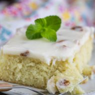 Blonde Texas Sheet Cake with Pecans