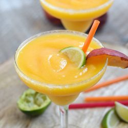 Frozen Peach Margaritas