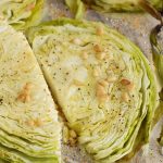 Parmesan Roasted Cabbage with Pine Nuts recipe makes a healthy, easy, and flavorful side dish.