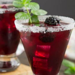 With its' beautiful vibrant color and delicious flavor, Blackberry Lemonade Margarita Smash recipe has fresh summer berries and tart lemonade creating a tasty and refreshing cocktail.